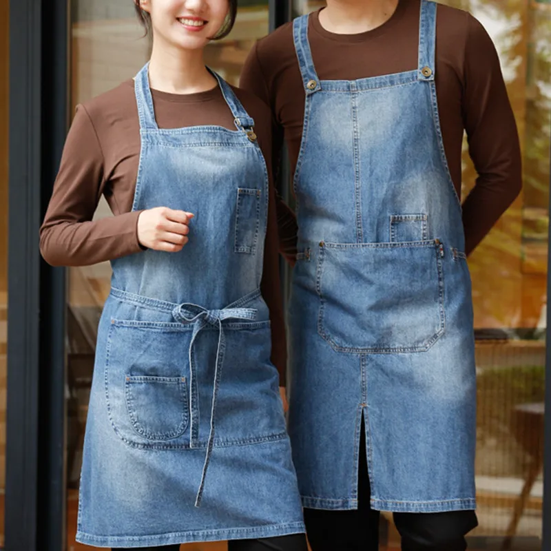 Blue Denim Apron Restaurant Waitstaff Barista Bartender Pastry Chef Baker Bistro Uniform Florist Painter Gardener Work Wear K85
Blue Denim Apron Restaurant Waitstaff Barista Bartender Pastry Chef Baker Bistro Uniform Florist Painter Gardener Work Wear K85
