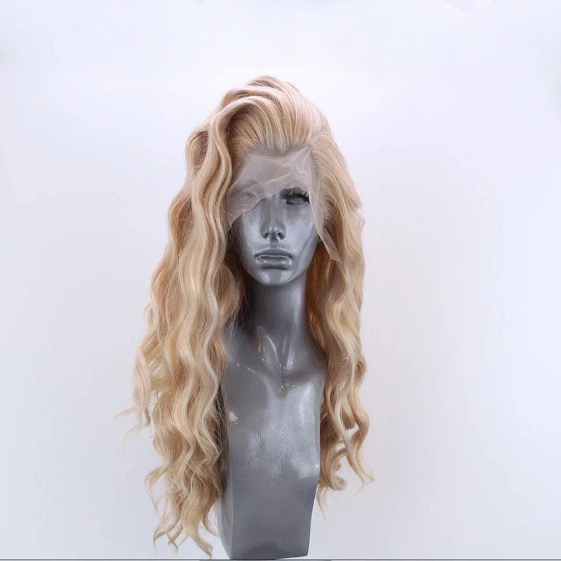 Long Wavy Synthetic Lace Front Wig for Women Glueless Heat Resistant Fiber Gloden Blonde Lace Wig
Long Wavy Synthetic Lace Front Wig for Women Glueless Heat Resistant Fiber Gloden Blonde Lace Wig