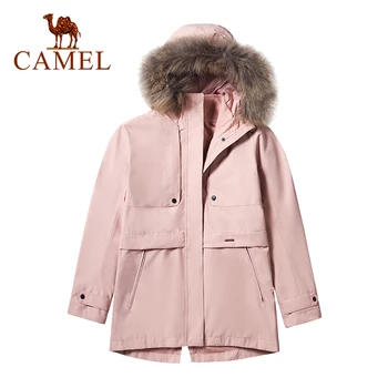 CAMEL Outdoor Mid-length Women 2020 Winter Fur Collar Plus Velvet Thick Waterproof Windproof Jackets Detachable Two-piece Suit
CAMEL Outdoor Mid-length Women 2020 Winter Fur Collar Plus Velvet Thick Waterproof Windproof Jackets Detachable Two-piece Suit
