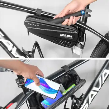 Durable Bike Triangle Bag Multi-function Hard Shell MTB Bike Bags Triangle Pouch Frame Front Top Tube Phone Case Cycling Bag
Durable Bike Triangle Bag Multi-function Hard Shell MTB Bike Bags Triangle Pouch Frame Front Top Tube Phone Case Cycling Bag