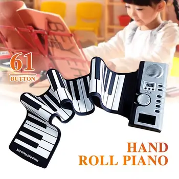 Roll Up Piano Flexible 61K2 Silicon with Loud Speaker 61 Key Education USB Charging Electronic Keyboard Piano Adult Beginner
Roll Up Piano Flexible 61K2 Silicon with Loud Speaker 61 Key Education USB Charging Electronic Keyboard Piano Adult Beginner