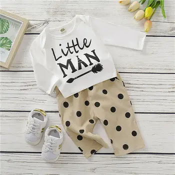 3Pcs Newborn Kids Baby Boys Autumn Long Sleeve little man Tops Pants Polka Dot Leggings Outfits Clothes 
3Pcs Newborn Kids Baby Boys Autumn Long Sleeve little man Tops Pants Polka Dot Leggings Outfits Clothes