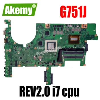 SAMXINNO For Asus G751JL G751J G751 Laptop motherboard G751JL mainboard REV2.0 i7 cpu GTX965M 100% tested
SAMXINNO For Asus G751JL G751J G751 Laptop motherboard G751JL mainboard REV2.0 i7 cpu GTX965M 100% tested