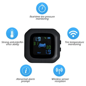 Original Wireless Motorcycle TPMS Tire Pressure Monitoring System Motor Tyre LCD Display Internal or External /WI Sensors
Original Wireless Motorcycle TPMS Tire Pressure Monitoring System Motor Tyre LCD Display Internal or External /WI Sensors