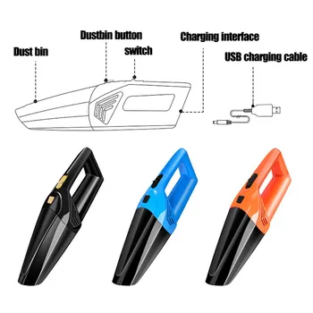 Handheld Wireless Vacuum Cleaner Car Vacuum Cleaner Dry and Wet Vacuum Cleaner Handheld Rechargeable Car Vacuum Cleaner
Handheld Wireless Vacuum Cleaner Car Vacuum Cleaner Dry and Wet Vacuum Cleaner Handheld Rechargeable Car Vacuum Cleaner