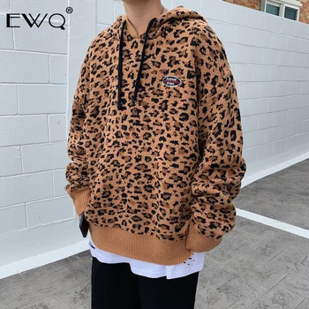 EWQ / 2019 Autumn Winter Thickening Personality Leopard Print Loose Tide Knitting Tops With Hat Sweater For Man Big Size 9Y0036
EWQ / 2019 Autumn Winter Thickening Personality Leopard Print Loose Tide Knitting Tops With Hat Sweater For Man Big Size 9Y0036