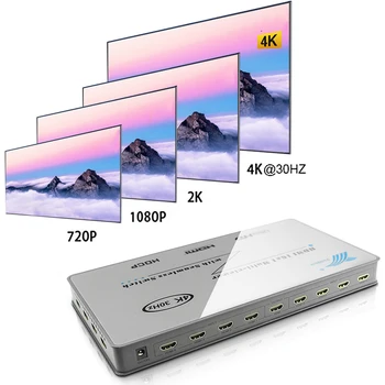 HDMI 16x1 Multi-viewer with Seamless Switch HDMI Switcher HDMI Screen Splitter Multiviewer Support 4K 30Hz & 1080P 60hz 3D
HDMI 16x1 Multi-viewer with Seamless Switch HDMI Switcher HDMI Screen Splitter Multiviewer Support 4K 30Hz & 1080P 60hz 3D
