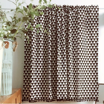 Nordic Half Curtain Geometric Black and White Triangular Lattice Pattern Cloth curtain for Bar Kitchen Cabinet Door
Nordic Half Curtain Geometric Black and White Triangular Lattice Pattern Cloth curtain for Bar Kitchen Cabinet Door