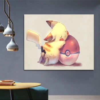 Modular Canvas Painting Home Decor Modern Japanese Games Pets Pikachu Picture Modern Printed Poster For Living Room Wall Artwork
Modular Canvas Painting Home Decor Modern Japanese Games Pets Pikachu Picture Modern Printed Poster For Living Room Wall Artwork