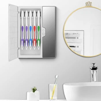 Household Disinfection Sterilization Tools USB Powered Bathroom UV Toothbrush Disinfection Sterilizers with Toothpaste Holder
Household Disinfection Sterilization Tools USB Powered Bathroom UV Toothbrush Disinfection Sterilizers with Toothpaste Holder