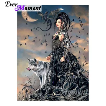 Ever Moment Diamond Painting Fancy Mystery Woman Wolf Moon Night Full Square Resin Drills Diamond Embroidery Crafts Decor 4Y347
Ever Moment Diamond Painting Fancy Mystery Woman Wolf Moon Night Full Square Resin Drills Diamond Embroidery Crafts Decor 4Y347