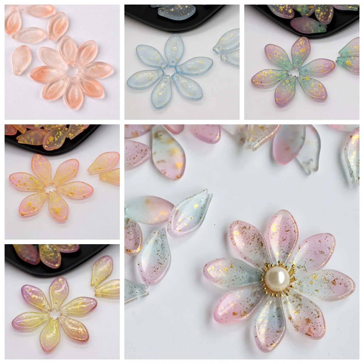 10pcs Flora Petal 12x10mm Lampwork Crystal Glass Loose Top Drilled Pendants Beads for Jewelry Making DIY Crafts Flower Findings
10pcs Flora Petal 12x10mm Lampwork Crystal Glass Loose Top Drilled Pendants Beads for Jewelry Making DIY Crafts Flower Findings