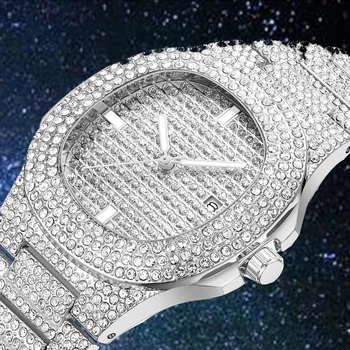 Drop shipping Diamond Iced Out Watch Men HIP HOP Quartz Gold Mens Watches Top Brand Luxury Steel Male Clock Relogio Masculino 
Drop shipping Diamond Iced Out Watch Men HIP HOP Quartz Gold Mens Watches Top Brand Luxury Steel Male Clock Relogio Masculino