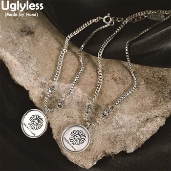 Uglyless Asymmetric Chains Jewelry Sets for Women Instagram Popular Daisy Medal Bracelets Necklaces Cold Wind 925 Silver Pendant 
Uglyless Asymmetric Chains Jewelry Sets for Women Instagram Popular Daisy Medal Bracelets Necklaces Cold Wind 925 Silver Pendant