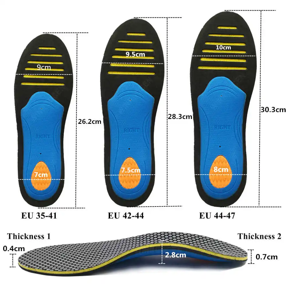 Generic EVA Orthopedic Insoles Orthotics Flat Foot Health Sole Pad For