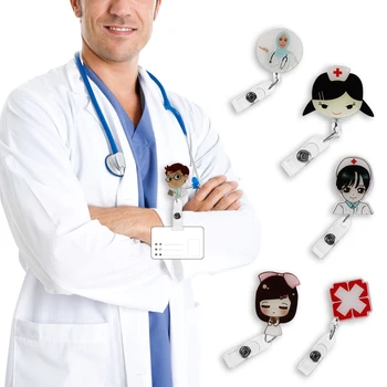 Mini Cute Cartoon Retractable Badge Reel Nurse Lanyards Student Nurse ID Name Card Badge Holder Clips School Office Supplies
Mini Cute Cartoon Retractable Badge Reel Nurse Lanyards Student Nurse ID Name Card Badge Holder Clips School Office Supplies