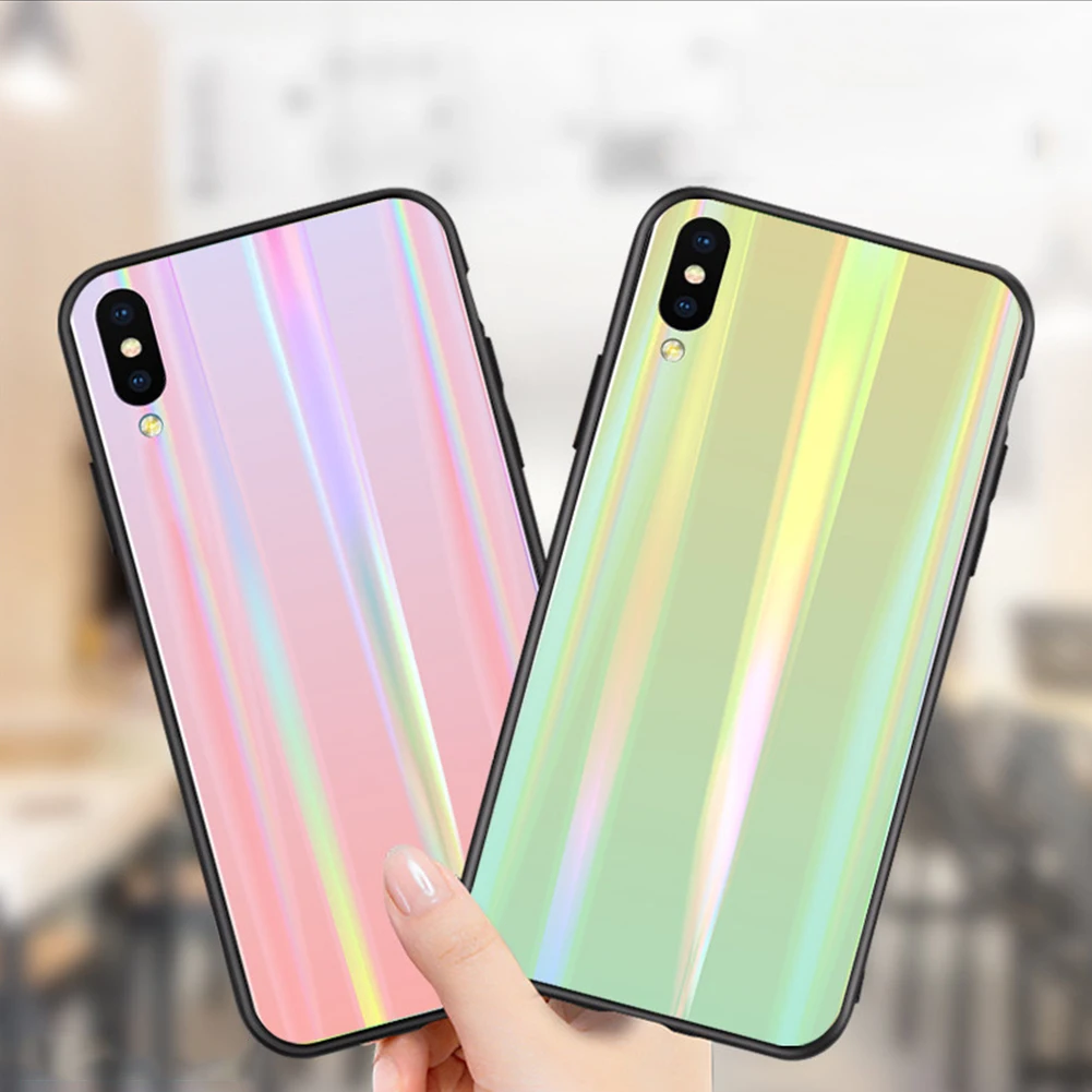 Gradient Laser Aurora Glitter Case For Samsung Galaxy Note 10 Plus Slim Aurora Glass Back Cover For iPhone XS MAX XR X 8 7 Plus
Gradient Laser Aurora Glitter Case For Samsung Galaxy Note 10 Plus Slim Aurora Glass Back Cover For iPhone XS MAX XR X 8 7 Plus
