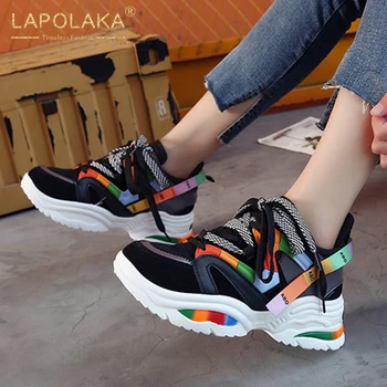 Lapolaka New Fashion Wholesale Platform Mesh Comfortable Vulcanize Woman Shoes Lace Up Mix Color INS Hot Sneakers Women
Lapolaka New Fashion Wholesale Platform Mesh Comfortable Vulcanize Woman Shoes Lace Up Mix Color INS Hot Sneakers Women