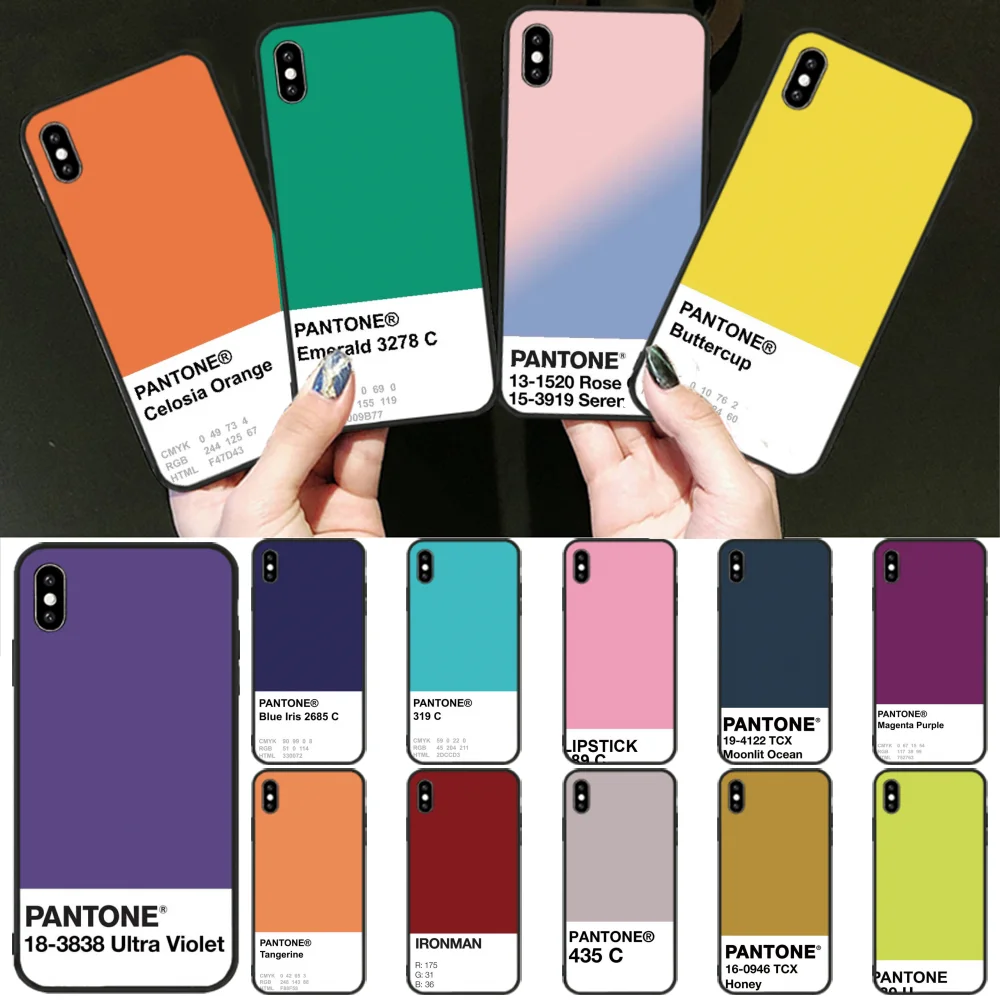 Чехол Reayou Caliente Pantone оболочка чехол для телефона iPhone 11 pro XS MAX 8 7 6 6S Plus X 5 5S SE XR |
