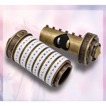 Creative Da Vinci Code lock Model Password Cylinder Lock Assembly Educational Toys Metal Puzzle Toy Kids Men Gifts 2020 - Bronze
Creative Da Vinci Code lock Model Password Cylinder Lock Assembly Educational Toys Metal Puzzle Toy Kids Men Gifts 2020 - Bronze