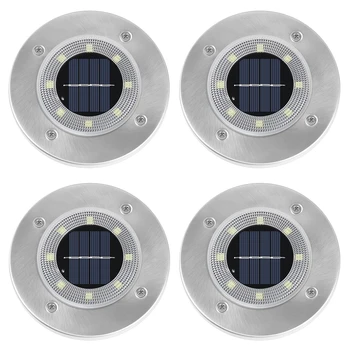 4Pack Solar Garden Lights 8/32 LED Solar Ground Lights Waterproof Light Underground Sensing Landscape Lights for Lawn Pathway
4Pack Solar Garden Lights 8/32 LED Solar Ground Lights Waterproof Light Underground Sensing Landscape Lights for Lawn Pathway