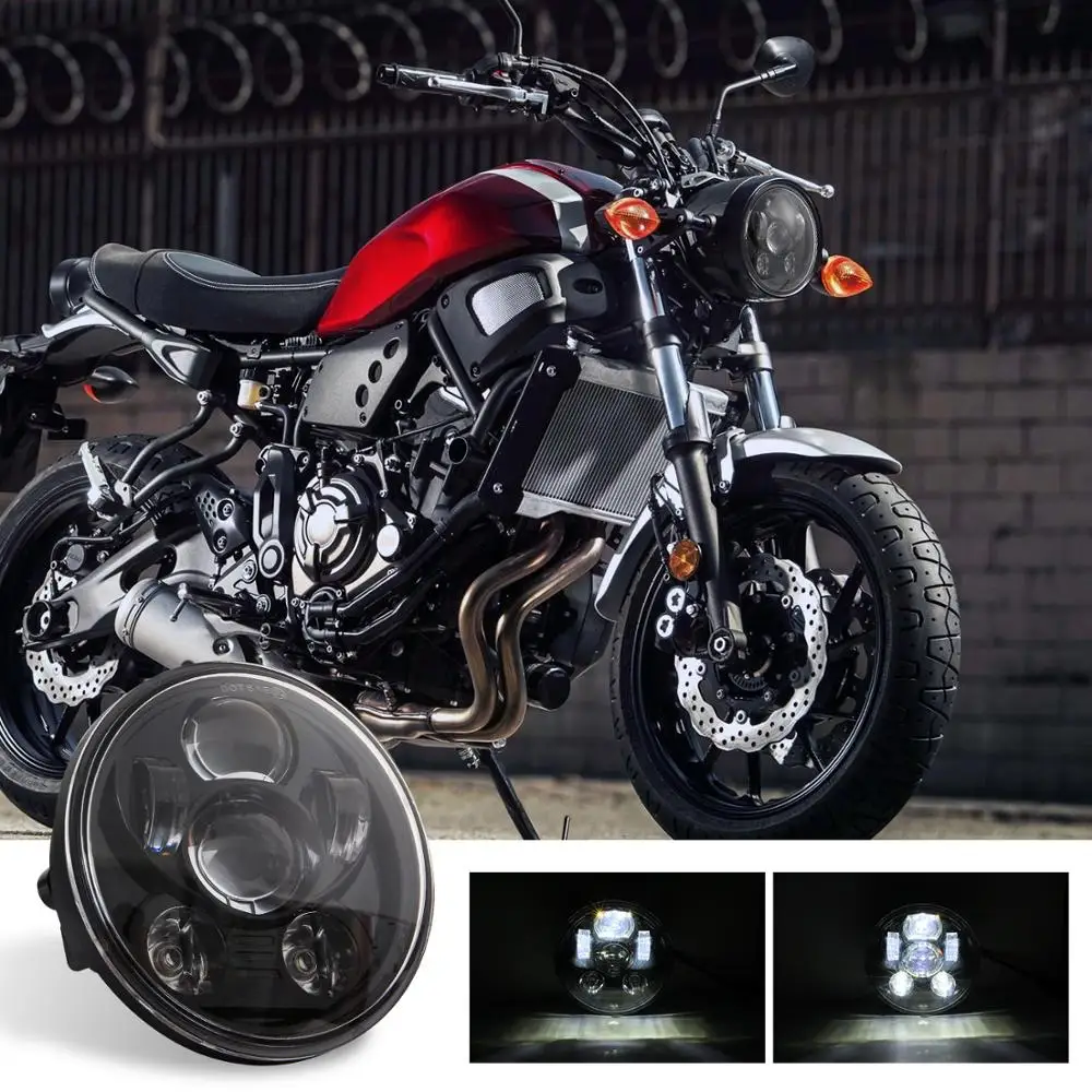 5.75" Motorcycle LED Headlight 200W Angel Ring Hi&Lo HeadLamp Bulb DRL With Angel Ring for Harley Sportster Cafe Racer Bobber
5.75" Motorcycle LED Headlight 200W Angel Ring Hi&Lo HeadLamp Bulb DRL With Angel Ring for Harley Sportster Cafe Racer Bobber