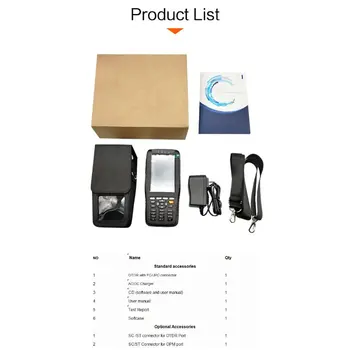 TM290 Power Meter Optical Fiber Tester OTRD Optical Time Domain Reflectometer with VFL/OPM/OLS Touch Screen
TM290 Power Meter Optical Fiber Tester OTRD Optical Time Domain Reflectometer with VFL/OPM/OLS Touch Screen