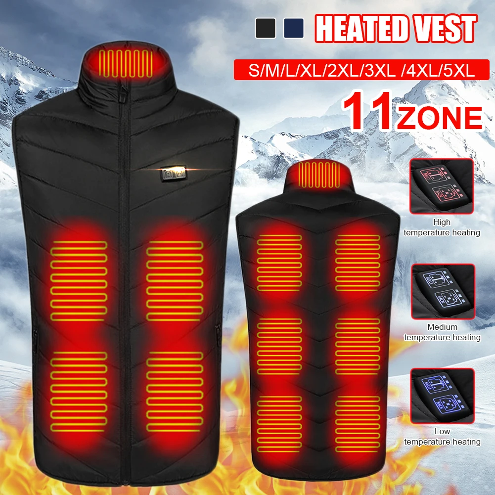 11 Heating Vest Jacket Fashion Unisex Coat Clothes Intelligent Electric Heated Thermal Warm Clothes Winter Hunt Hiking Vests
11 Heating Vest Jacket Fashion Unisex Coat Clothes Intelligent Electric Heated Thermal Warm Clothes Winter Hunt Hiking Vests