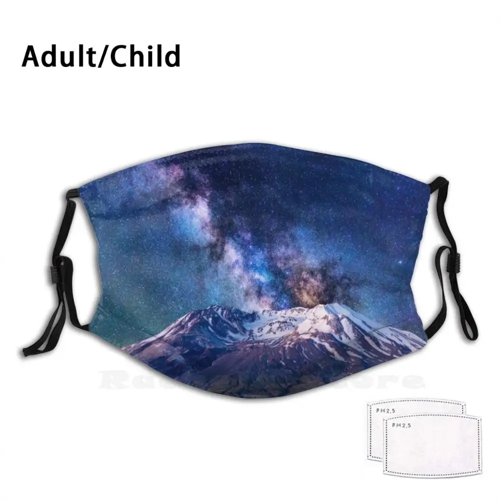 Mount Saint Helens Night Sky Hiking Trail Washington Mountain Hiking Adventure Print Washable Filter Anti Dust Mouth Mask Film
Mount Saint Helens Night Sky Hiking Trail Washington Mountain Hiking Adventure Print Washable Filter Anti Dust Mouth Mask Film