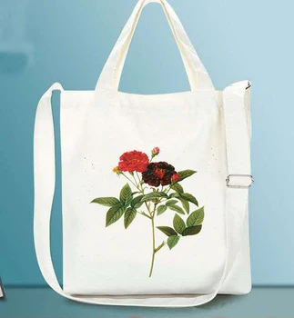 Custom Fashion Women Canvas Shoulder Bag Female Flower Plant Cotton Cloth Handbag Simple Tote Ladies Simple Zipper Shopping Bags
Custom Fashion Women Canvas Shoulder Bag Female Flower Plant Cotton Cloth Handbag Simple Tote Ladies Simple Zipper Shopping Bags