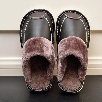 ZXWFOBEY Warm Unisex Slippers Leather Womens Men Winter Indoor Outdoor Home Shoes Memory Foam Slippers Mules Soft
ZXWFOBEY Warm Unisex Slippers Leather Womens Men Winter Indoor Outdoor Home Shoes Memory Foam Slippers Mules Soft
