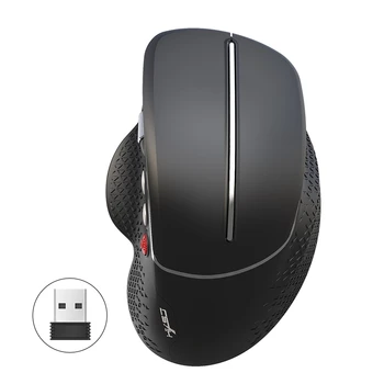 

HXSJ T32 Wireless Mouse 2.4Ghz Vertical Mouse Ergonomic Optical 800 1600 2400 3600 DPI 6 Buttons Mouse for Windows MAC OS