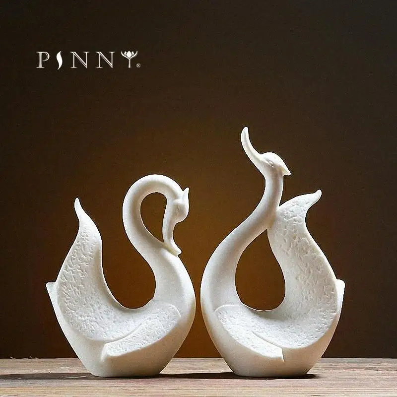 PINNY White Porcelain Swan Ornaments Ceramics Statues For Decoration Home Decoration Accessories Modern
PINNY White Porcelain Swan Ornaments Ceramics Statues For Decoration Home Decoration Accessories Modern