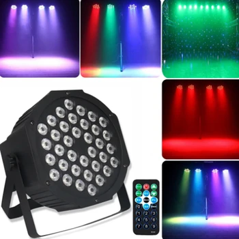 RGB LED Par Lights 36LED Stage Light RGB Wash DJ Disco Light DMX512 Party Wedding Christmas Decorative Light With Remote
RGB LED Par Lights 36LED Stage Light RGB Wash DJ Disco Light DMX512 Party Wedding Christmas Decorative Light With Remote