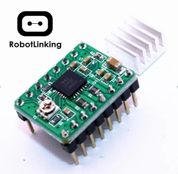 Green A4988 StepStick Stepper Motor Driver Module+Heat Sink 3D Printer Reprap Free Shipping
Green A4988 StepStick Stepper Motor Driver Module+Heat Sink 3D Printer Reprap Free Shipping