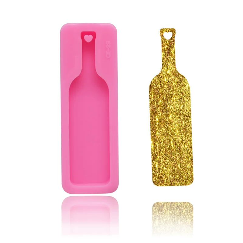 Red Wine Bottle Shape Food Grade Silicone Mold Pink Used To Make Crystal Keychain Cake Decoration Tools Baking Accessories
Red Wine Bottle Shape Food Grade Silicone Mold Pink Used To Make Crystal Keychain Cake Decoration Tools Baking Accessories