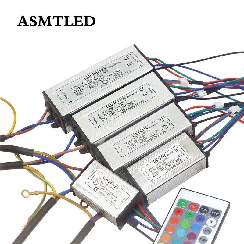 RGB Waterproof IP67 High Power LED Driver 10W 20W 30W 50W 100W AC110-245V Input Electronic RGB Chip Power Supply Transformer
RGB Waterproof IP67 High Power LED Driver 10W 20W 30W 50W 100W AC110-245V Input Electronic RGB Chip Power Supply Transformer