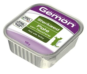 GEMON GEMON CAT STERILISED for neutered cats and neutered cats pate turkey 100g
GEMON GEMON CAT STERILISED for neutered cats and neutered cats pate turkey 100g