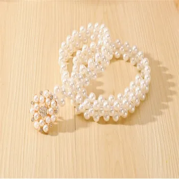New Design Luxury Ladies Pearl Beaded Metal Chain Belt Waist Jewelry Bridal Dress Decor for Evening Party Anniversary 5 Styles 
New Design Luxury Ladies Pearl Beaded Metal Chain Belt Waist Jewelry Bridal Dress Decor for Evening Party Anniversary 5 Styles
