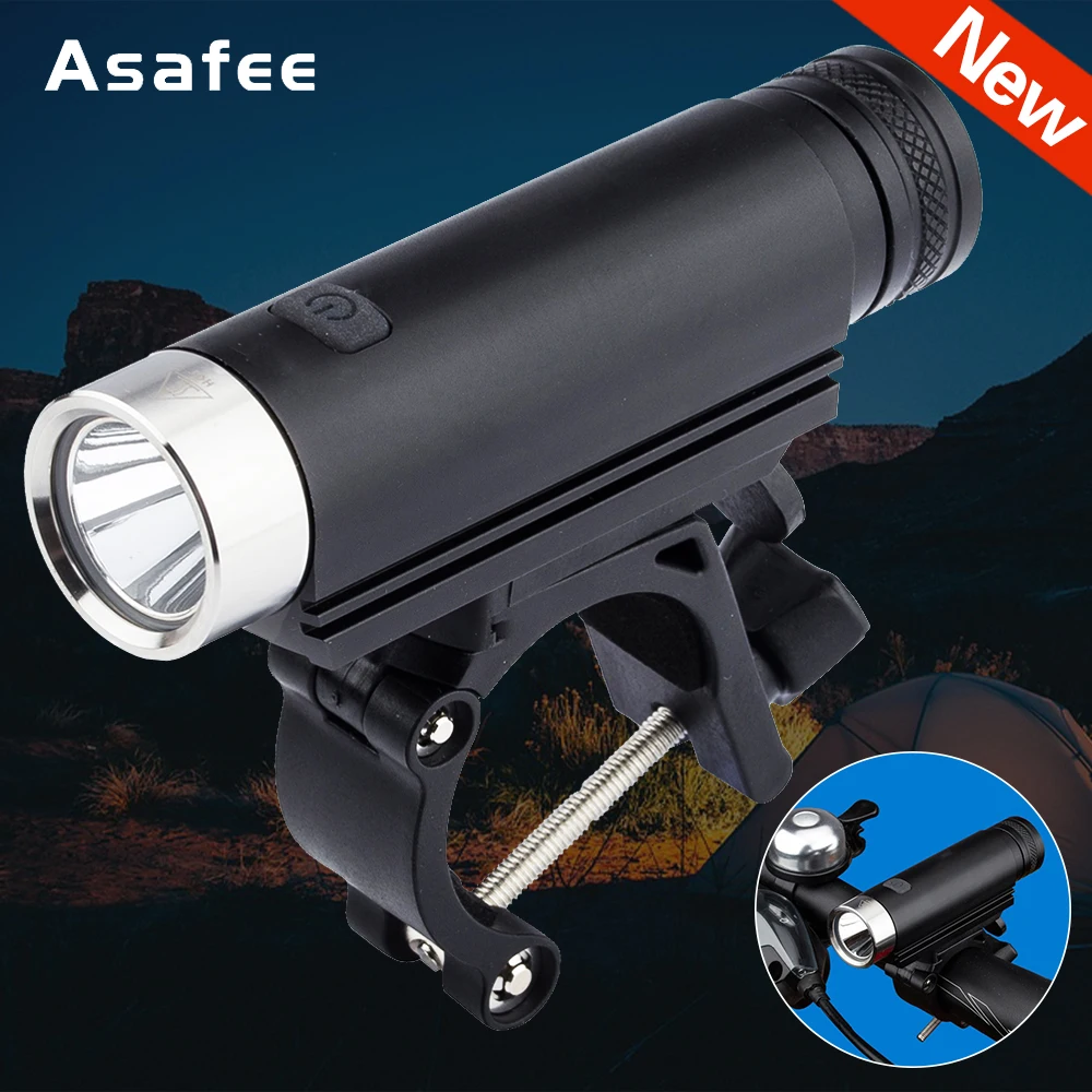Asafee XM-L2 LED Bicycle Light 850LM 5 Modes USB Rechargeable Power Display MTB Mountain Road Bike Front Lamp Cycling Equipment
Asafee XM-L2 LED Bicycle Light 850LM 5 Modes USB Rechargeable Power Display MTB Mountain Road Bike Front Lamp Cycling Equipment