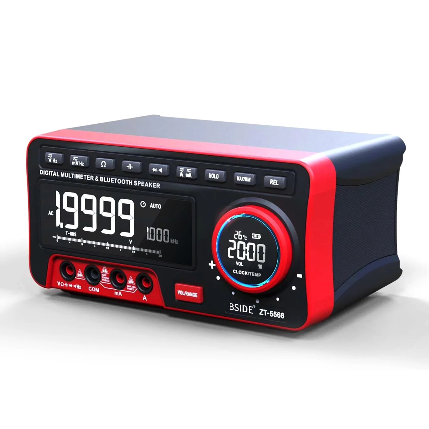 BSIDE 19999 Counts Multi-function Multimeter True RMS Digital Multimeter DC/AC Voltage Frequency Resistance Capacitance Measure
BSIDE 19999 Counts Multi-function Multimeter True RMS Digital Multimeter DC/AC Voltage Frequency Resistance Capacitance Measure