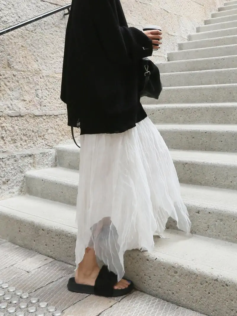 Mesh Dress Female Spring Skirt Mid-length Retro High-waisted Irregular Gauze A- line Suitable Hip with Thick Thighs Skirt
Mesh Dress Female Spring Skirt Mid-length Retro High-waisted Irregular Gauze A- line Suitable Hip with Thick Thighs Skirt