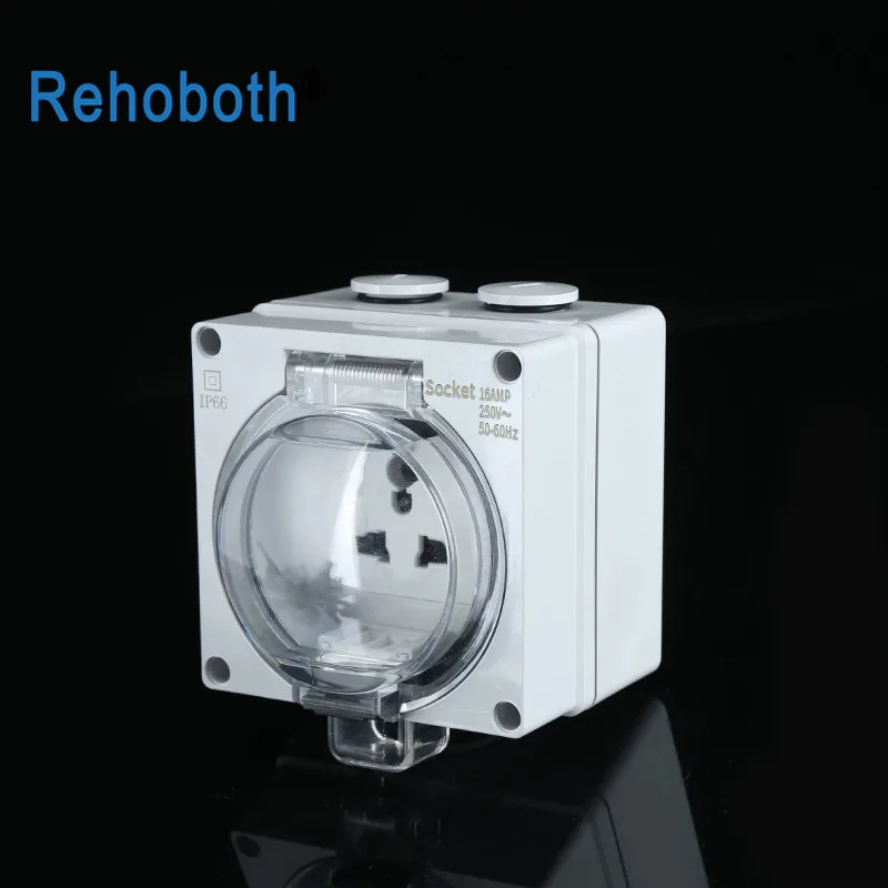 250V 16A EU Standard Power Socket White Glass Panel Wall Power Socket with Waterproof Cover Outdoor Sockets
250V 16A EU Standard Power Socket White Glass Panel Wall Power Socket with Waterproof Cover Outdoor Sockets