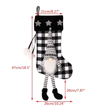 Christmas Tomte Gnomes Stockings Plaid Swedish Santa Xmas Sock Hanging Fireplace 67JB
Christmas Tomte Gnomes Stockings Plaid Swedish Santa Xmas Sock Hanging Fireplace 67JB