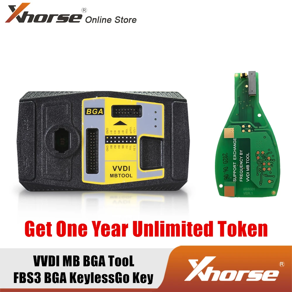 Программатор ключей Xhorse V5.0.5 VVDI MB BGA с бесплатным годовым неограниченным токенным