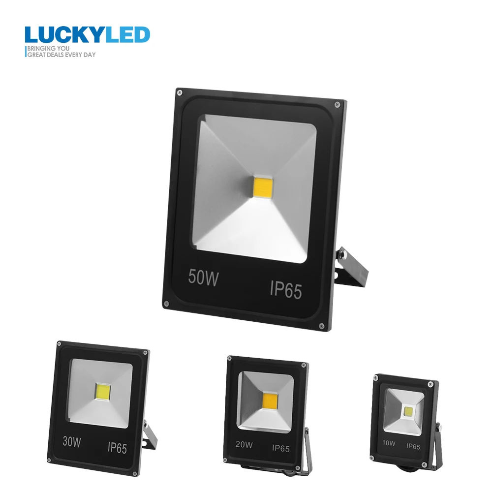 

LUCKYLED Led Floodlight 10W 20W 30W 50W AC220V 240V Led Reflector Waterproof IP65 Flood light Garden Spotlight Outdoor Wall Lamp