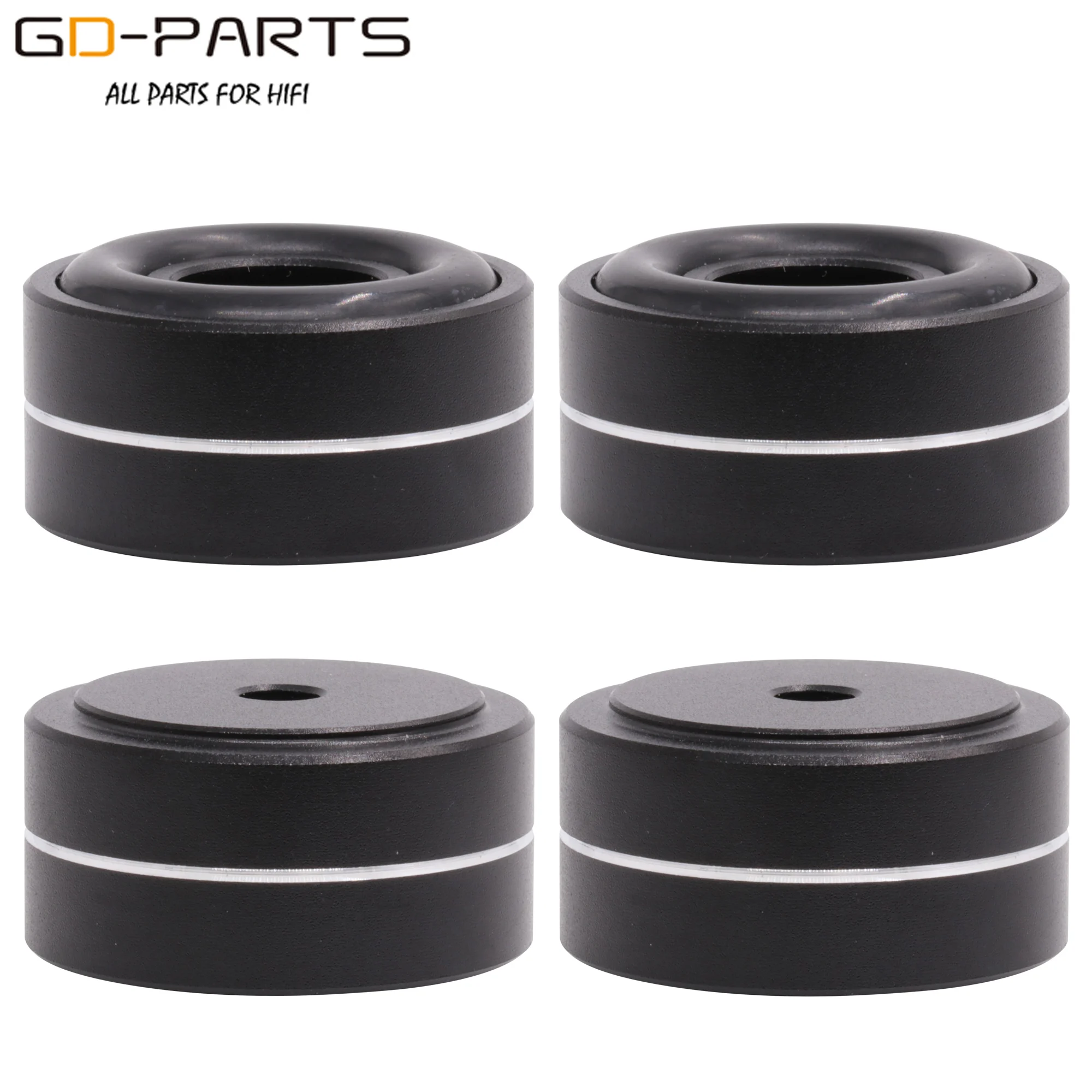 

30x15mm Solid Full Aluminum Speaker AMP Isolation Stand Feet Cones Damper Legs For Hifi Audio Monitor Computer Chassis 4PCS