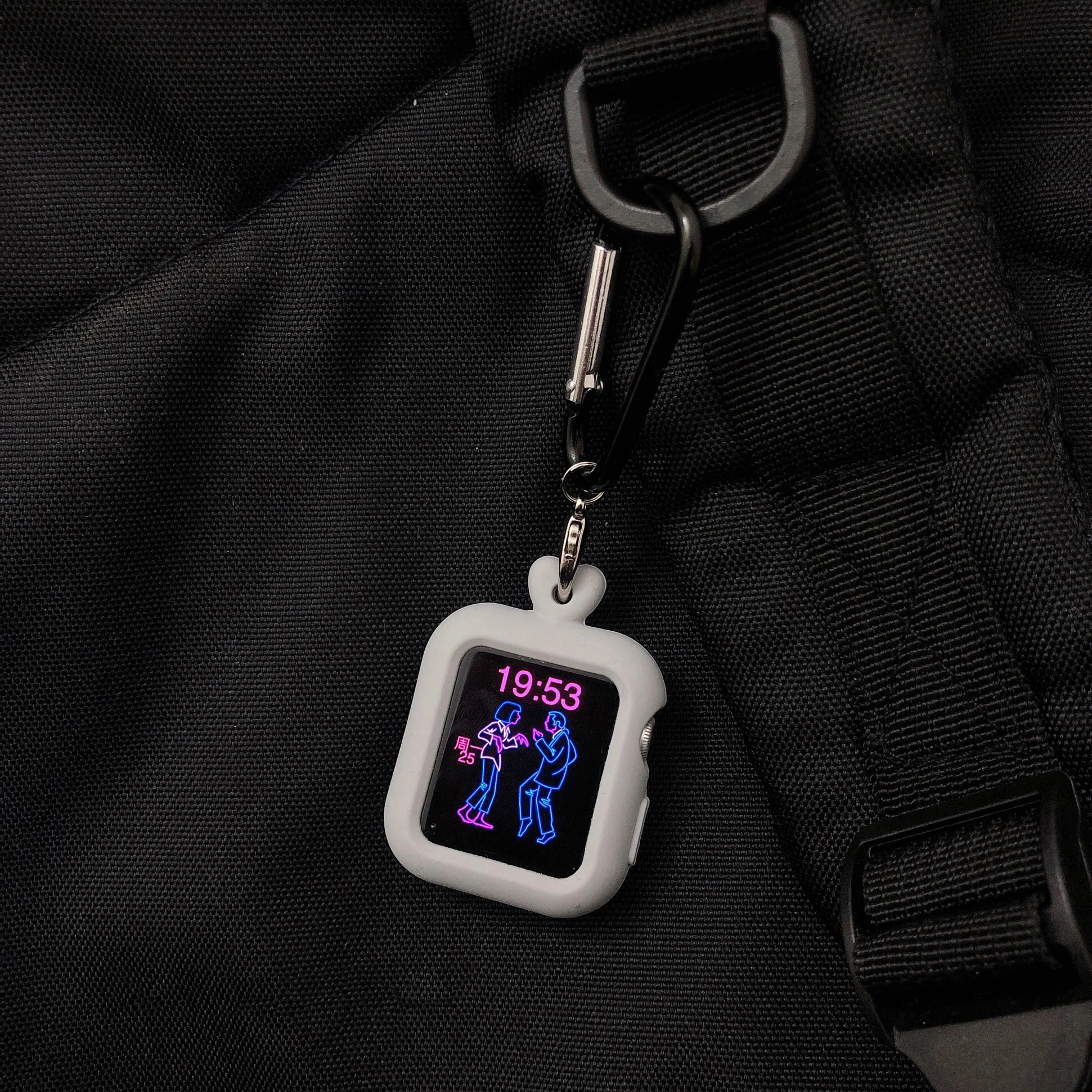 New design】Apple Watch Case Strap All-inclusive Liquid Silicone