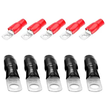 10Pcs/Set Car Audio Power Ground Wire Ring Terminals 6 4 AWG Gauge M8 Connector Adapter Auto Car Replacement Accessories
10Pcs/Set Car Audio Power Ground Wire Ring Terminals 6 4 AWG Gauge M8 Connector Adapter Auto Car Replacement Accessories