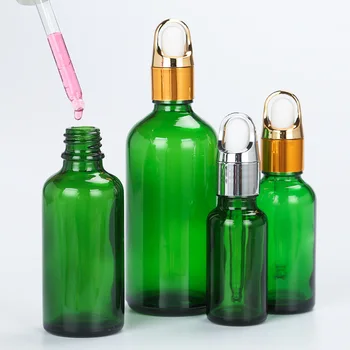 Green Glass Bottle With Pure Dropper Perfume Sample Tubes For Essential Oil New Reagent Pipette Refillable Bottle Empty 
Green Glass Bottle With Pure Dropper Perfume Sample Tubes For Essential Oil New Reagent Pipette Refillable Bottle Empty